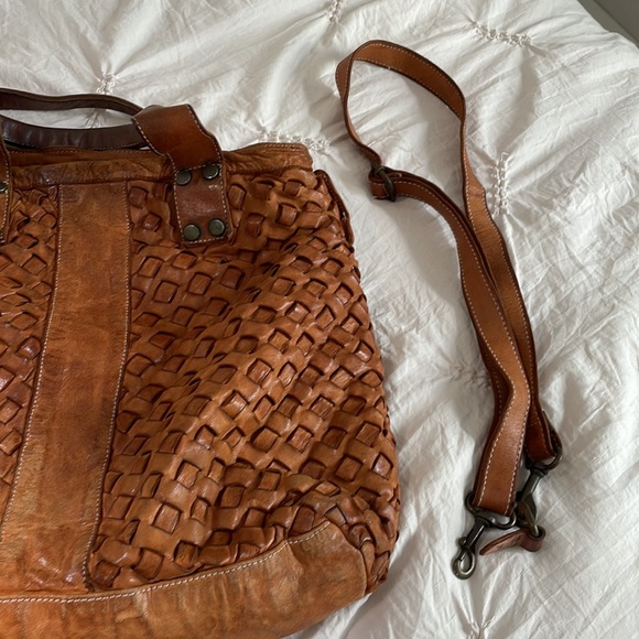 Langellotti genuine leather bag basket weave - Picture 10 of 10